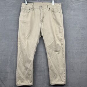 Levi Strauss & Co 514 Tapered Fit Khaki Chinos Pants Mens W34 L30‎